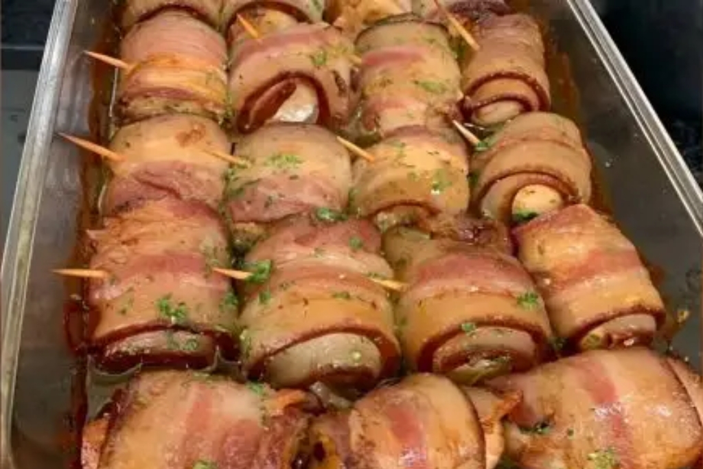 Medalhão de frango com bacon uma combinação perfeita, estou com água na boca só de te contar essa receita