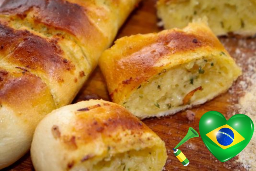 Pão de Alho para Churrasco com Pão Francês Amanhecido! Vou fazer essa pra assistir o jogo da Seleção, Rumo ao HEXA!