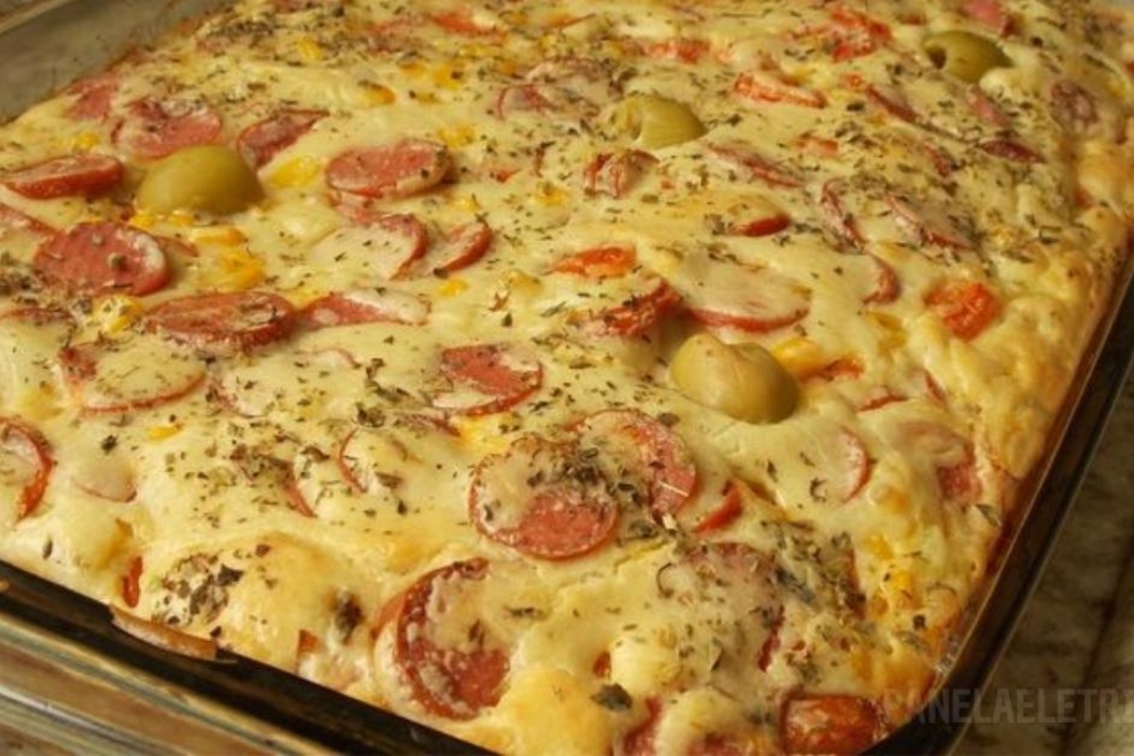 Torta de salsicha de liquidificador, uma ótima para reunião com amigos!