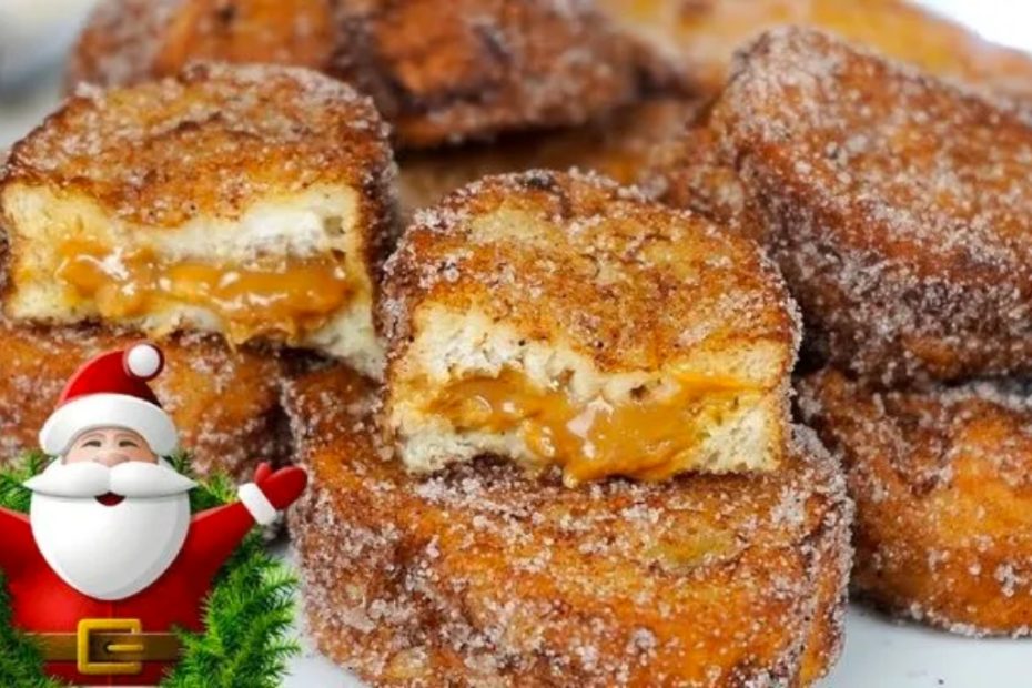 Rabanada recheada assada sem fritura e sem sujeira perfeita para o seu natal